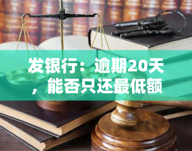 发银行：逾期20天，能否只还更低额度？