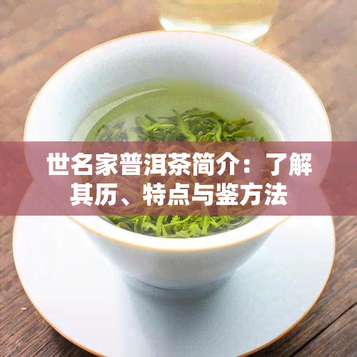 世名家普洱茶简介：了解其历、特点与鉴方法