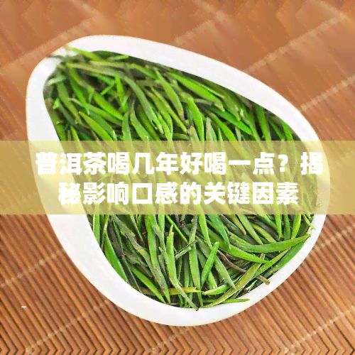 普洱茶喝几年好喝一点？揭秘影响口感的关键因素