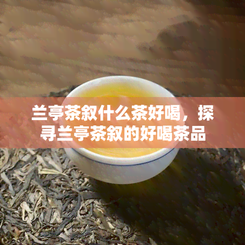 兰亭茶叙什么茶好喝，探寻兰亭茶叙的好喝茶品