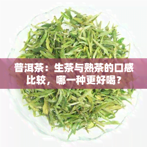 普洱茶：生茶与熟茶的口感比较，哪一种更好喝？