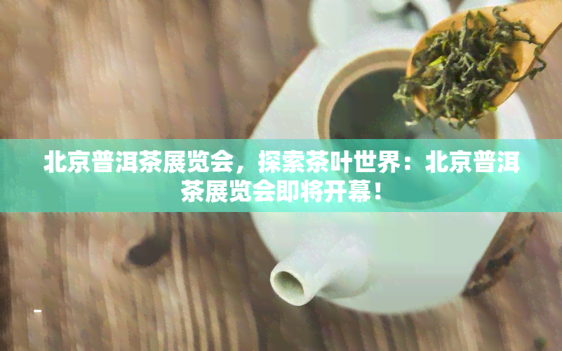 北京普洱茶展览会，探索茶叶世界：北京普洱茶展览会即将开幕！