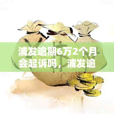 浦发逾期6万2个月会起诉吗，浦发逾期6万元2个月，是否会面临被起诉的风险？