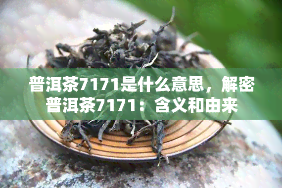 普洱茶7171是什么意思，解密普洱茶7171：含义和由来