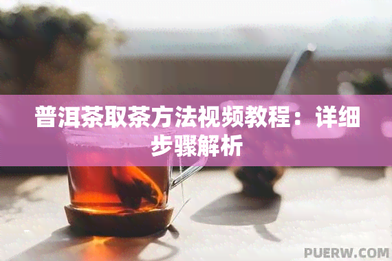 普洱茶取茶方法视频教程：详细步骤解析