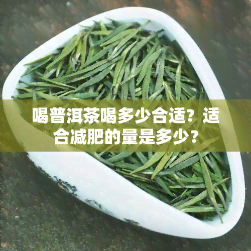 喝普洱茶喝多少合适？适合减肥的量是多少？