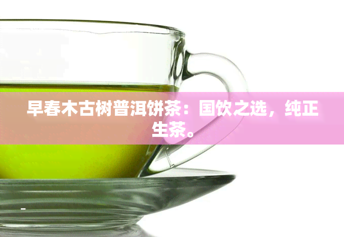 早春木古树普洱饼茶：国饮之选，纯正生茶。