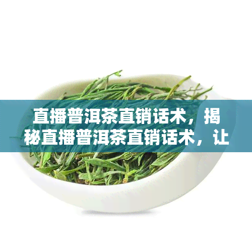 直播普洱茶直销话术，揭秘直播普洱茶直销话术，让你的销售更加高效！