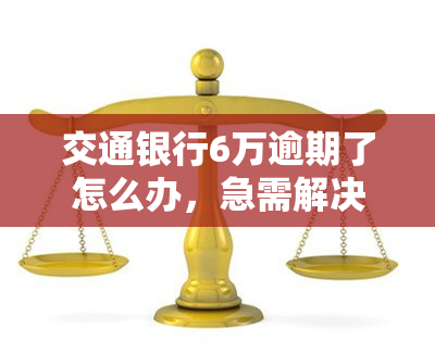 交通银行6万逾期了怎么办，急需解决！交通银行6万元逾期问题该怎么办？