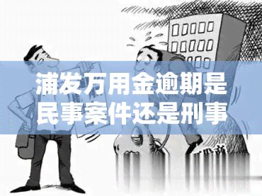 浦发万用金逾期是民事案件还是刑事案件，浦发万用金逾期：是民事案件还是刑事案件？