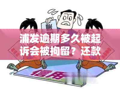 浦发逾期多久被起诉会被拘留？还款期限及全款要求解析