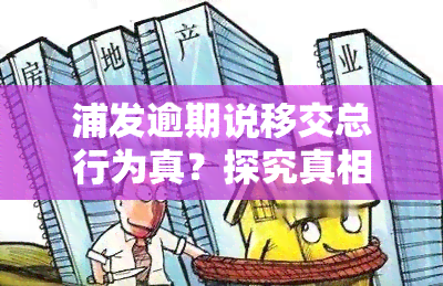 浦发逾期说移交总行为真？探究真相