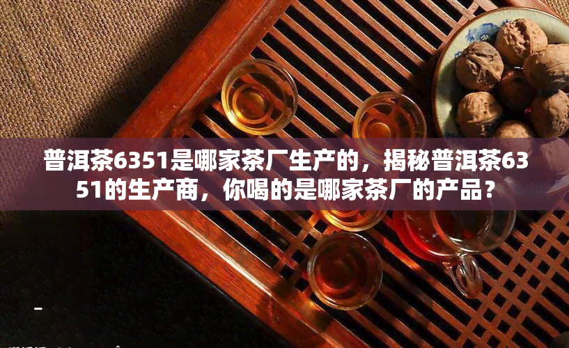 普洱茶6351是哪家茶厂生产的，揭秘普洱茶6351的生产商，你喝的是哪家茶厂的产品？