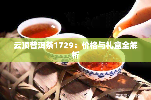 云顶普洱茶1729：价格与礼盒全解析