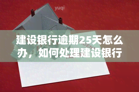 建设银行逾期25天怎么办，如何处理建设银行信用卡逾期25天的问题？