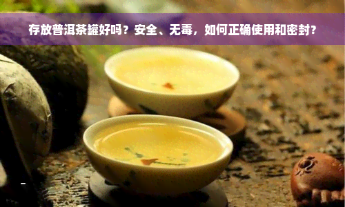 存放普洱茶罐好吗？安全、无毒，如何正确使用和密封？