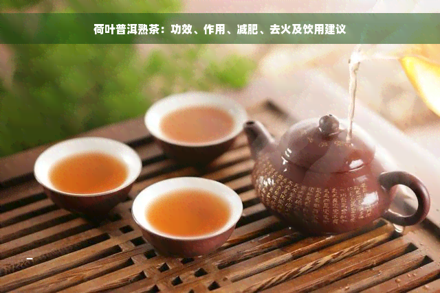 荷叶普洱熟茶：功效、作用、减肥、去火及饮用建议