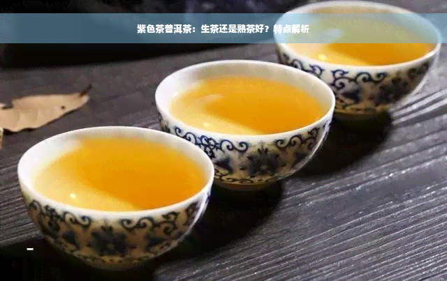 紫色茶普洱茶：生茶还是熟茶好？特点解析