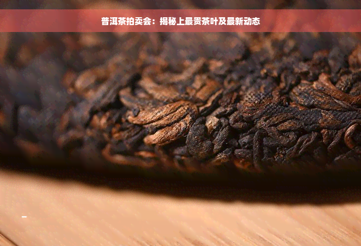 普洱茶拍卖会：揭秘上最贵茶叶及最新动态