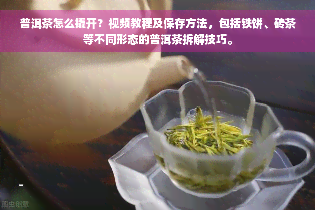 普洱茶怎么撬开？视频教程及保存方法，包括铁饼、砖茶等不同形态的普洱茶拆解技巧。