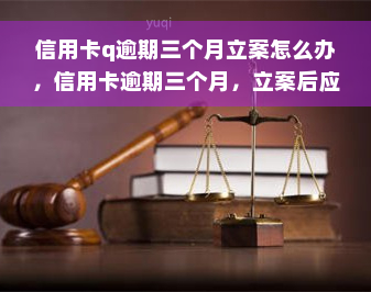 信用卡q逾期三个月立案怎么办，信用卡逾期三个月，立案后应如何应对？