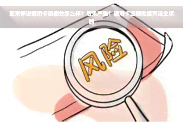 如果你说信用卡逾期会怎么样？后果严重！信用卡逾期处理方法全攻略