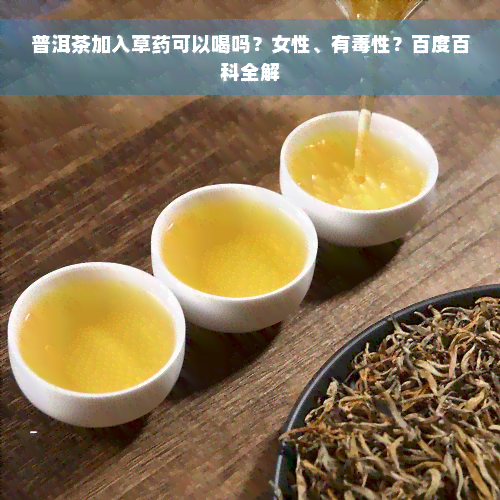 普洱茶加入草药可以喝吗？女性、有毒性？百度百科全解