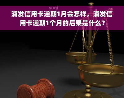 浦发信用卡逾期1月会怎样，浦发信用卡逾期1个月的后果是什么？