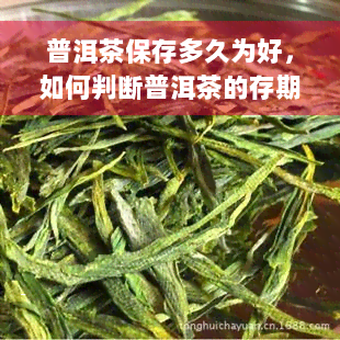 普洱茶保存多久为好，如何判断普洱茶的存期限？