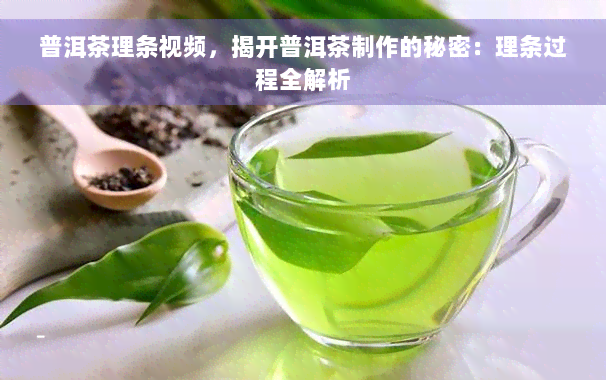 普洱茶理条视频，揭开普洱茶制作的秘密：理条过程全解析