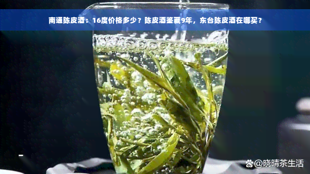 南通陈皮酒：16度价格多少？陈皮酒鉴藏9年，东台陈皮酒在哪买？