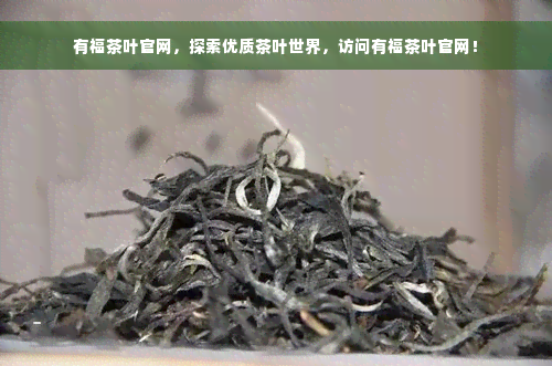 有福茶叶官网，探索优质茶叶世界，访问有福茶叶官网！