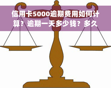 信用卡5000逾期费用如何计算？逾期一天多少钱？多久上征信？逾期后该怎么办？