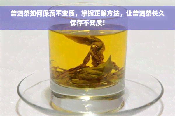 普洱茶如何保藏不变质，掌握正确方法，让普洱茶长久保存不变质！