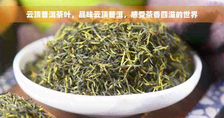 云顶普洱茶叶，品味云顶普洱，感受茶香四溢的世界