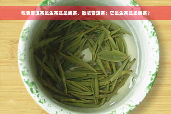 散装普洱茶是生茶还是熟茶，散装普洱茶：它是生茶还是熟茶？