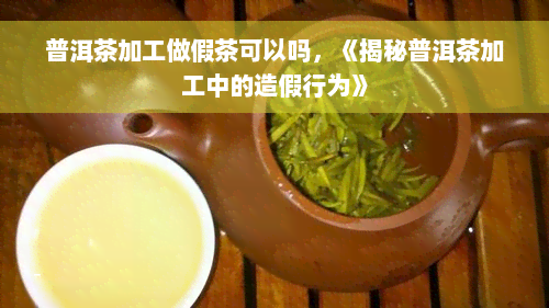 普洱茶加工做假茶可以吗，《揭秘普洱茶加工中的造假行为》