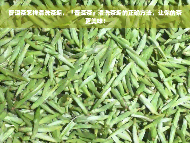 普洱茶怎样清洗茶垢，「普洱茶」清洗茶垢的正确方法，让你的茶更美味！