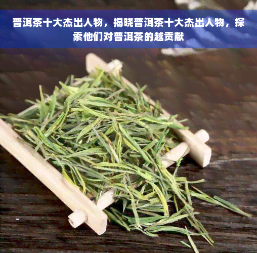 普洱茶十大杰出人物，揭晓普洱茶十大杰出人物，探索他们对普洱茶的越贡献