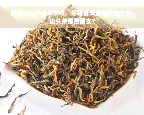 普洱茶出产山头茶吗，揭秘普洱茶的产地之谜：山头茶是否属实？