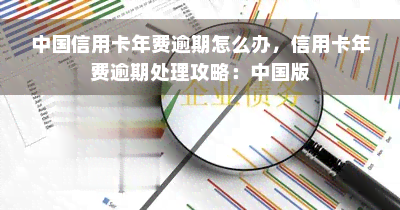 中国信用卡年费逾期怎么办，信用卡年费逾期处理攻略：中国版