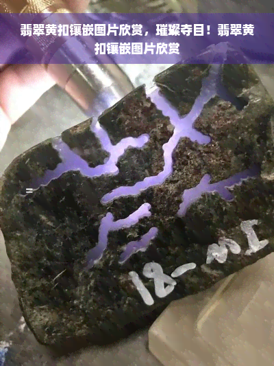 翡翠黄扣镶嵌图片欣赏，璀璨夺目！翡翠黄扣镶嵌图片欣赏