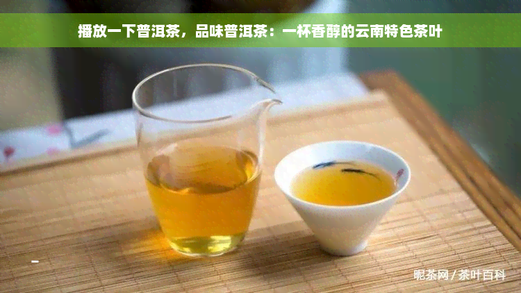 播放一下普洱茶，品味普洱茶：一杯香醇的云南特色茶叶