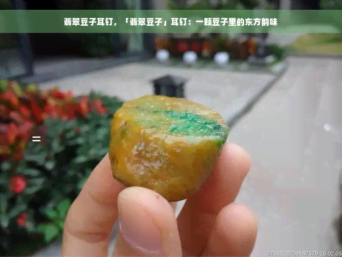 翡翠豆子耳钉，「翡翠豆子」耳钉：一颗豆子里的东方韵味