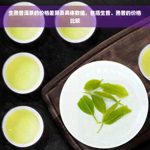 生熟普洱茶的价格差异及具体数值，包括生普、熟普的价格比较