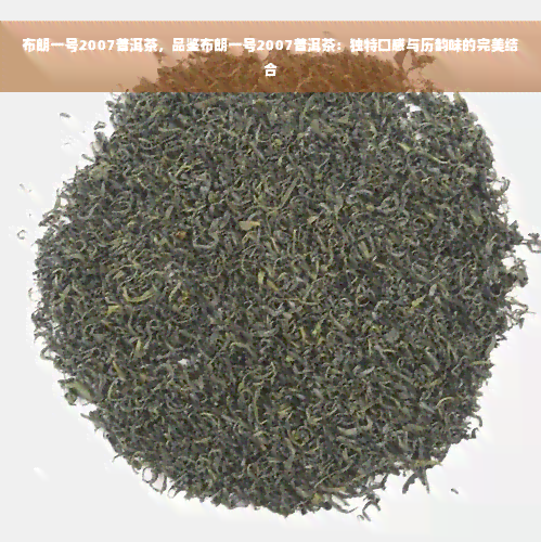 布朗一号2007普洱茶，品鉴布朗一号2007普洱茶：独特口感与历韵味的完美结合