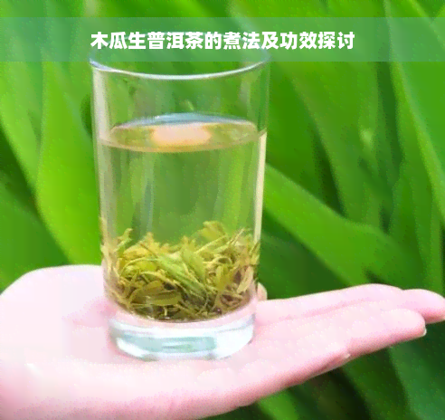 木瓜生普洱茶的煮法及功效探讨