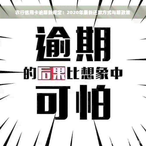 农行信用卡逾期新规定：2020年最新还款方式与期政策