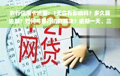 农行信用卡逾期：1天会有影响吗？多久算逾期？如何与银行协商解决？逾期一天、三天是否会影响征信？具体会上哪些记录？