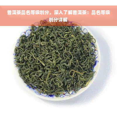 普洱茶品名等级划分，深入了解普洱茶：品名等级划分详解